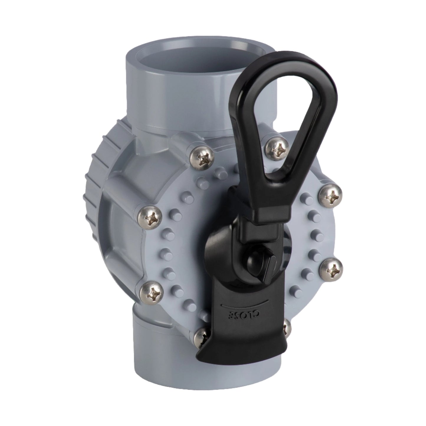 2 way valve teflon seal to suit 50mm high pressure PVC pipe.