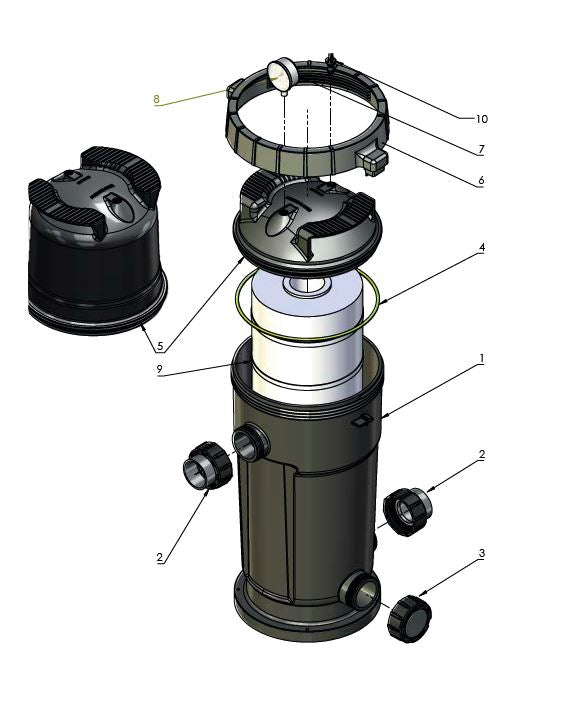 O ring Ci Cartridge Filter Lid