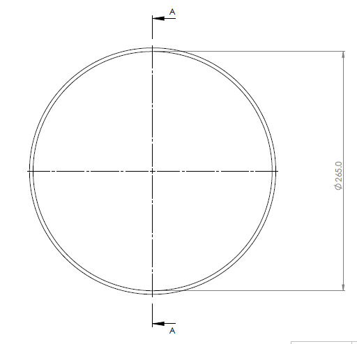O-Ring Seal Plate 265 IDx 4Dia 70 duro Suits all Insnrg Si and Qi Pumps